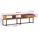 TV Cabinet 160x30x45 cm Solid Wood Acacia 337991
