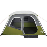 Family Tent with LED 6-Person Light Green Quick Release 94308