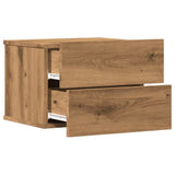 Wall-mounted Bedside Cabinets 2 pcs Artisan Oak 40x32x30 cm 855947