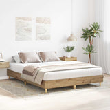 Bed Frame No Mattress Artisan Oak 90x190 cm Single Engineered Wood 861092