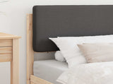 Bed Frame with Upholstered Headboard Dark Grey 90 x 190 cm 877665