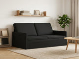 2 Seater Sofa Black 130 x 81 x 82 cm Fabric 42041042