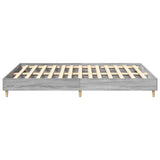 Bed Frame Grey Sonoma Engineered wood, Solid eucalyptus wood, Plywood 3328713