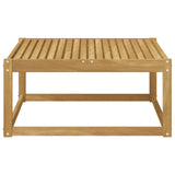 Outdoor Footstool Solid Acacia Wood White 79 x 79 x 37 cm 901529
