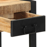 Side Table 35x35x50 cm Solid Rough Wood Mango 4015943
