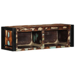 TV Cabinet Multicolour 80x30x25 cm Solid Wood Reclaimed 4015934