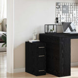 Apothecary Cabinet Black Oak 20 x 45.5 x 60 cm Engineered Wood 862637