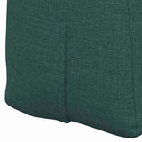 Back Pillow Dark Green 200 x 24 x 50 cm Fabric 42014591