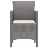 Garden Chair 2 pcs Light Grey 53 x 49 x 85 cm Polypropylene 847467