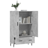 Highboard Concrete Grey 69.5x31x115 cm Engineered Wood 828256