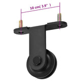 Sliding Door SKIEN Hardware Kit 183 cm Steel Black 145262
