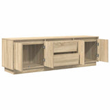 TV Cabinet with LED Lights Sonoma Oak 160,5x41x50 cm 3328428