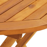 Bistro Set Black Solid acacia wood, Polypropylene Compact 3281793