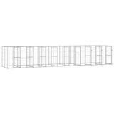 Outdoor Dog Kennel Galvanised Steel 21,78 m 3082289