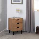 ZNTS Leon 3 Drawer Bedside 100-103-096