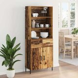 Highboard Old Wood 69.5 x 32.5 x 180 cm Engineered Wood 3415645