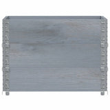Pallet Collars 3 pcs Grey 80x60 cm Solid Wood Pine 3295364
