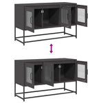 ZNTS TV Cabinet Black 100.5x39x60.5 cm Cold-rolled Steel 853338