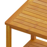 ZNTS Side Table Solid Acacia Wood 45x45x45 cm 44128