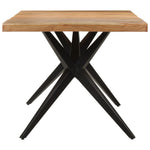 Dining Table Black 180x90x77 cm Solid Wood Acacia 351642