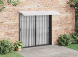 Door Canopy Grey and Transparent 200x75 cm PC 144820