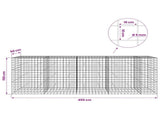 Gabion with 5 mm Wire and 10x10 cm Mesh 450x50x150 cm 3465243