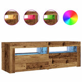 Bedside Cabinets 2 pcs with LEDs Old Wood 60x35x40 cm 3329161
