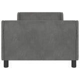 Children's Bed Frame with Headboard Dark Grey 90 x 200 cm 42010888