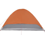 Camping Tent Dome 6-Person Orange Waterproof 94414