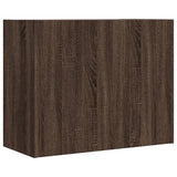 Wall Cabinet Brown Oak 75x35x60 cm Engineered Wood 848422