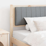Upholstered Headboard Light Grey 100 cm Solid Pine Wood 879079