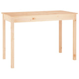 ZNTS Dining Table 110x55x75 cm Solid Wood Pine 814249