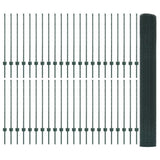 Fence and Post Green 1 x 100 m Steel 3336544