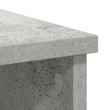 Sideboard with Drawer Concrete Grey 101x35x76 cm Engineered Wood 861565