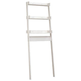 Toilet Rack White 63.5x32x179 cm Solid Wood Pine 824654