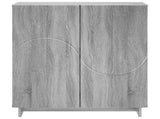 Sideboard Grey Sonoma 67 x 34.5 x 75 cm Engineered Wood 8011537