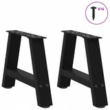 Coffee Table Legs A-Shaped 2 pcs Black 30x cm Steel 4012808