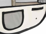 Foldable Dog Playpen with Carrying Bag Blue 145x145x61 cm 171016