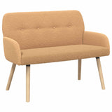 2 Seater Sofa with Solid Wood Legs Beige Boucl 42051069