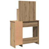 Dressing Table with LED Artisan Oak 86,5x35x136 cm 857024