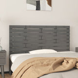 Wall Headboard Grey 146x3x63 cm Solid Wood Pine 824735