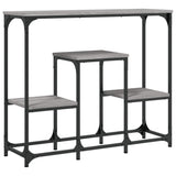 ZNTS Console Table Grey Sonoma 89.5x28x76 cm Engineered Wood 833386