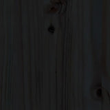 Day Bed without Mattress Black 90x190 cm Single Solid Wood Pine 840375