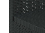 1-Seater Garden Sofa Rattan Look PP Anthracite 8011776