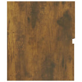Sink Cabinet Smoked Oak 90x38.5x45 cm Engineered Wood 815654