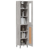 Highboard Grey Sonoma 34.5x34x180 cm Engineered Wood 3199511