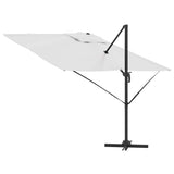 Roma Parasol Beige 286 x 284 x 265 cm Aluminium and Polyester 42003335