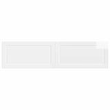 Wall-Mounted Headboard UTRECHT High Gloss White Engineered Wood 897809