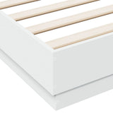 Bed Frame without Mattress White 160x200 cm 3209842