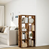 Room Divider Bookcase Old Wood 69.5x29x137.5 cm Engineered Wood 858028